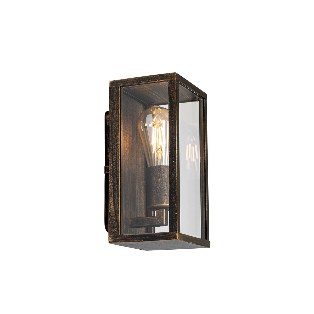 Vintage wandlamp antiek goud 26 cm IP44  - Charlois