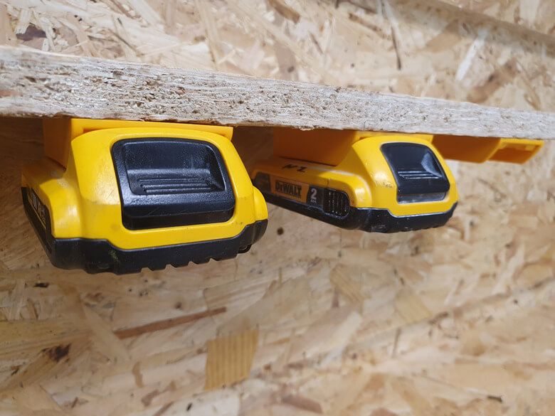 StealthMounts BM-DW20-YLW-6 Accuhouder voor DeWALT XR & Flexvolt - Geel - 6-pack