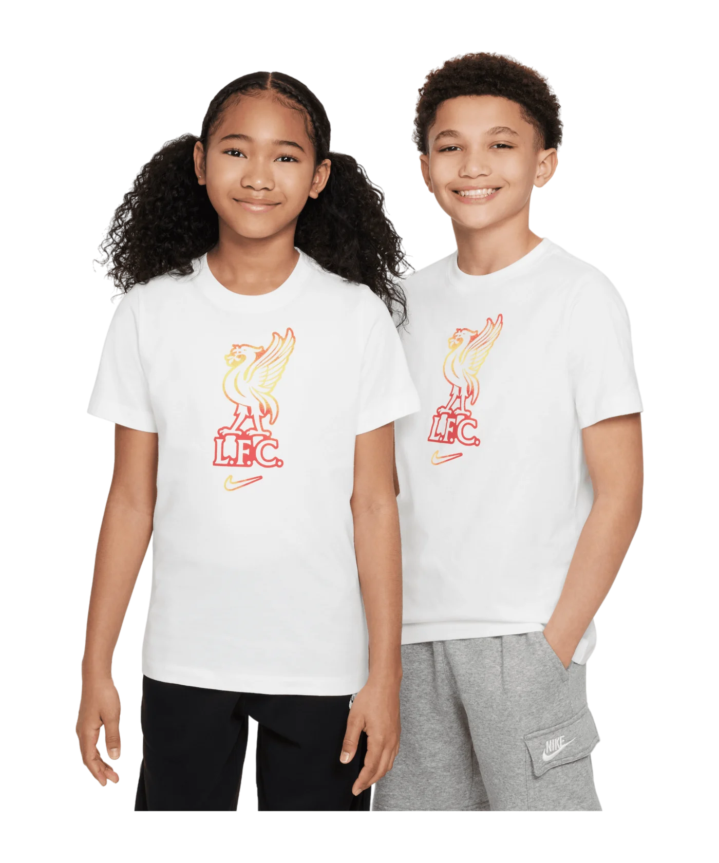 Nike FC Liverpool Crest T-Shirt Kids Weiss F100