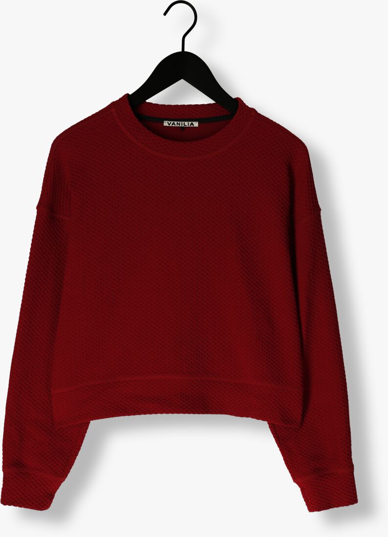 VANILIA rode vanilia sweater herringbone sweat