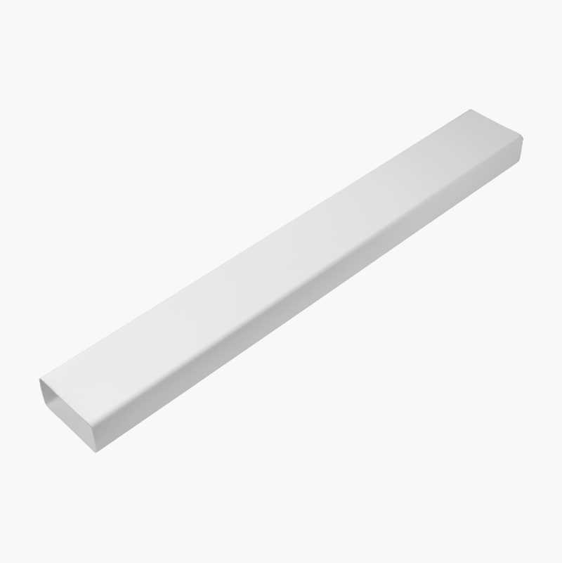 Ventilasjonskanal rektangulær, 110 x 55 mm, 830 mm