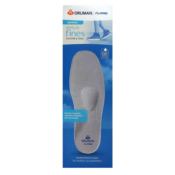 FeetPad semelles fines gel silicone et tissu taille 37/38