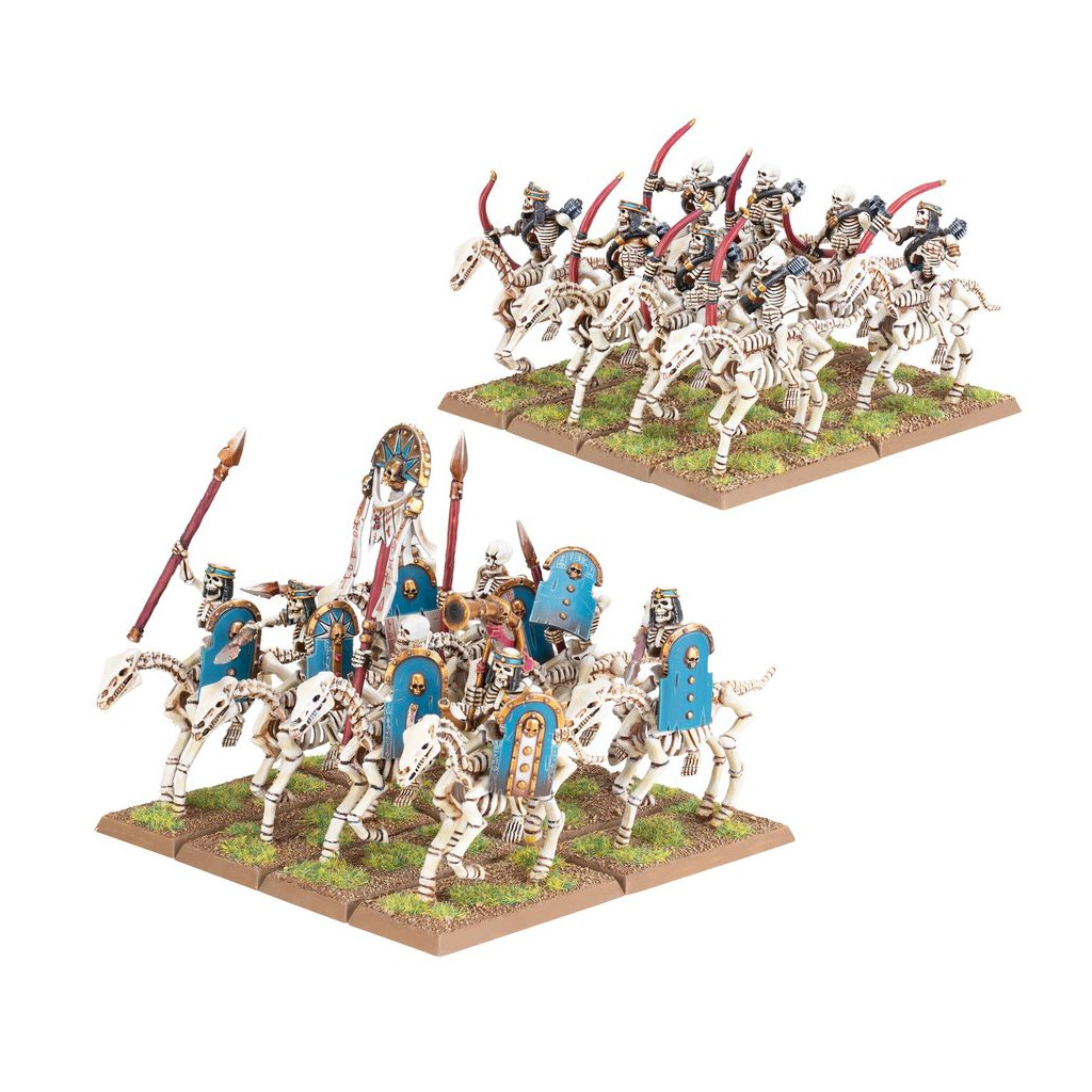 Warhammer - The Old World : Roi des Tombes de Khemri - Cavaliers / Archers à Cheval Squelettes