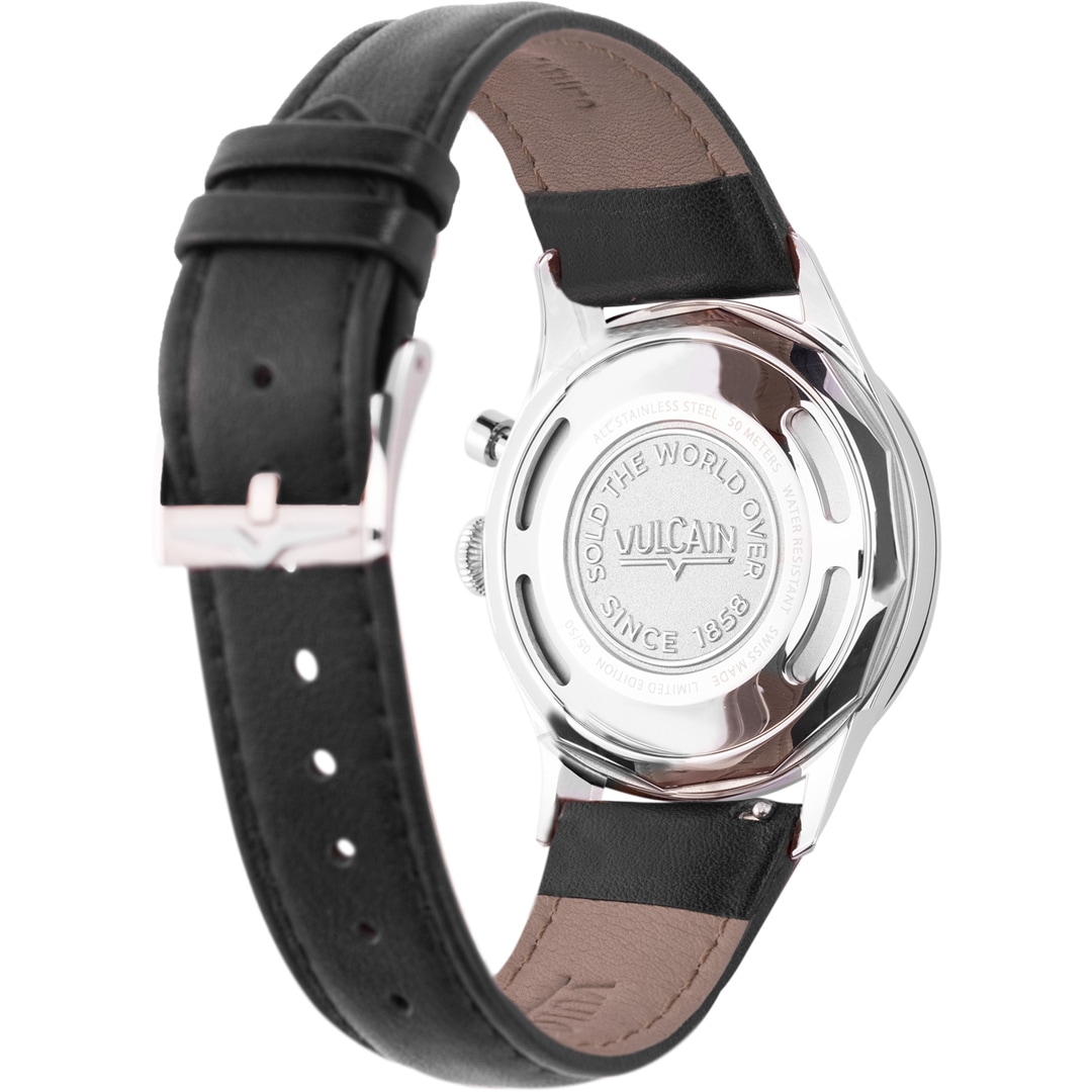 Vulcain Cricket Tradition 39mm Black Steel Caseback
