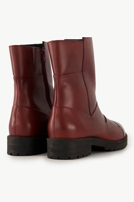 Leder-Boots, Ziernähte, Wechselfußbett, Weite H