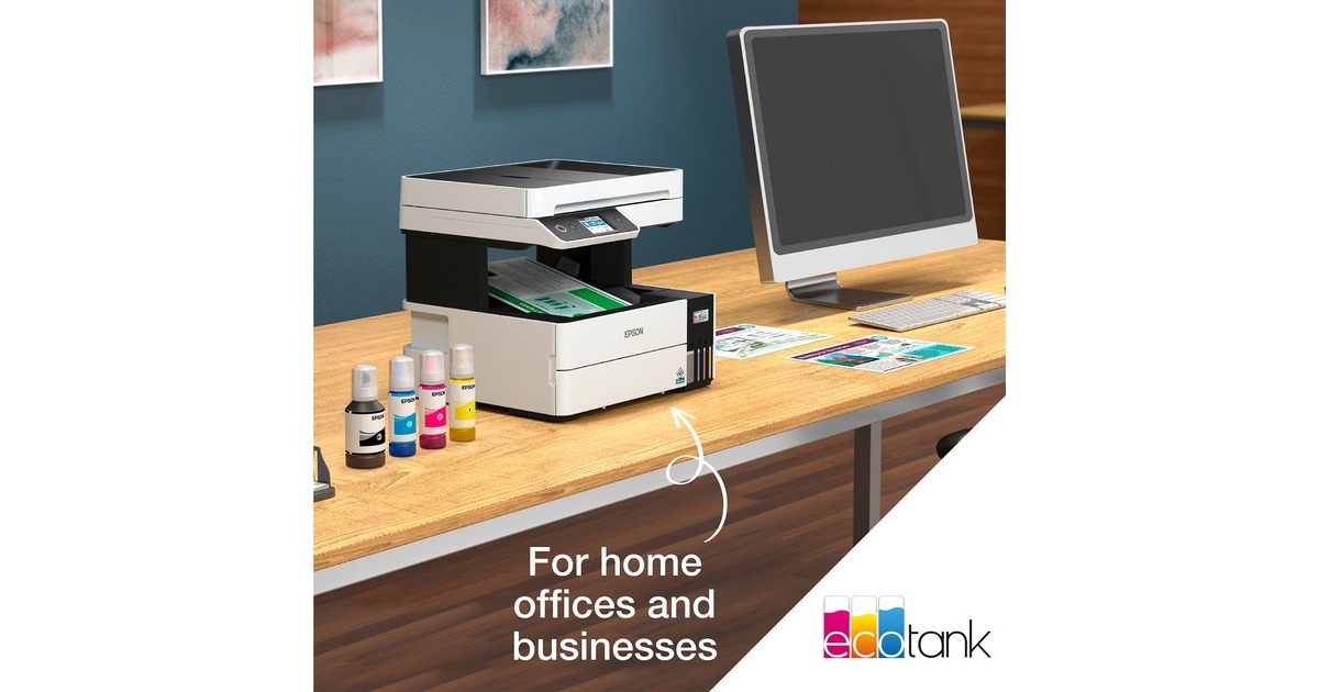 EpsonEcoTank ET-5150 all-in-one inkjetprinter  (Grijs/zwart, Scannen, Kopiëren, LAN, Wi-Fi)