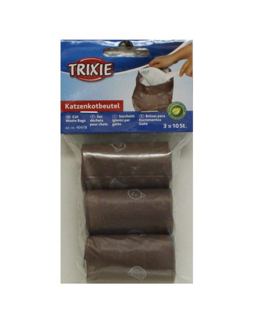 Trixie Poepzakjes 3x10 Stuks - Kattenbakaccessoires - 3x10 stuks