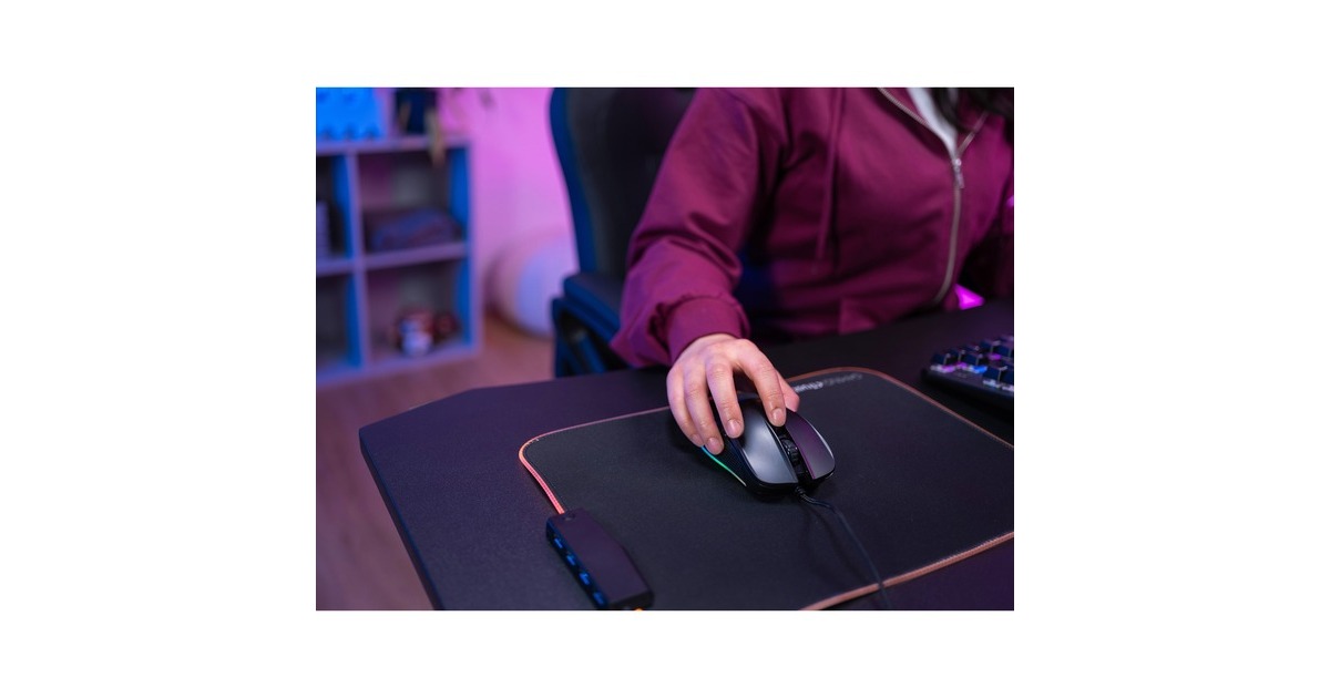 TrustGXT 922 Ybar ECO gaming muis  (Zwart, RGB | 200 - 7200 dpi)