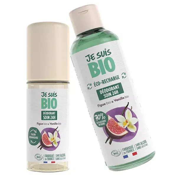 Refil de Desodorante Roll-On I Am Organic, Figo e Baunilha, 100ml