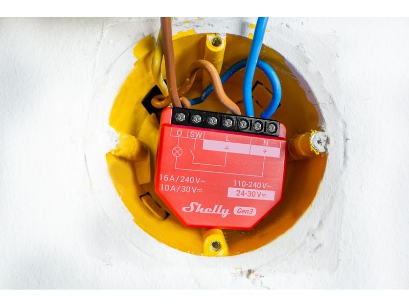 Shelly Smart Home Schaltaktor 1PM Gen3 WLAN-gesteuerter intelligenter Schalter