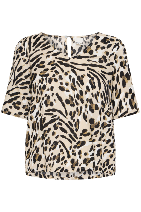 Ichi beige dames t-shirt