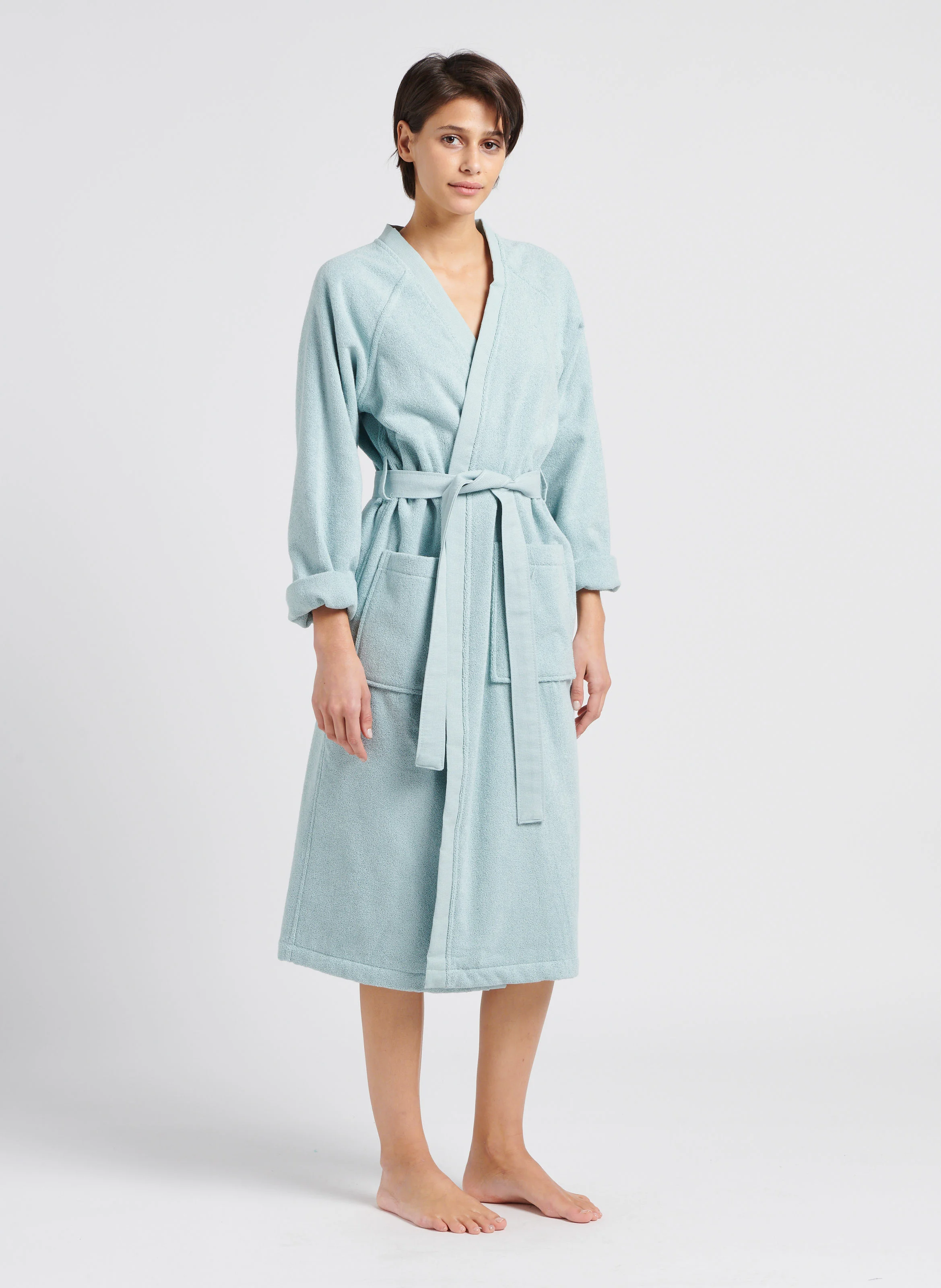 Peignoir de bain en coton | Vert