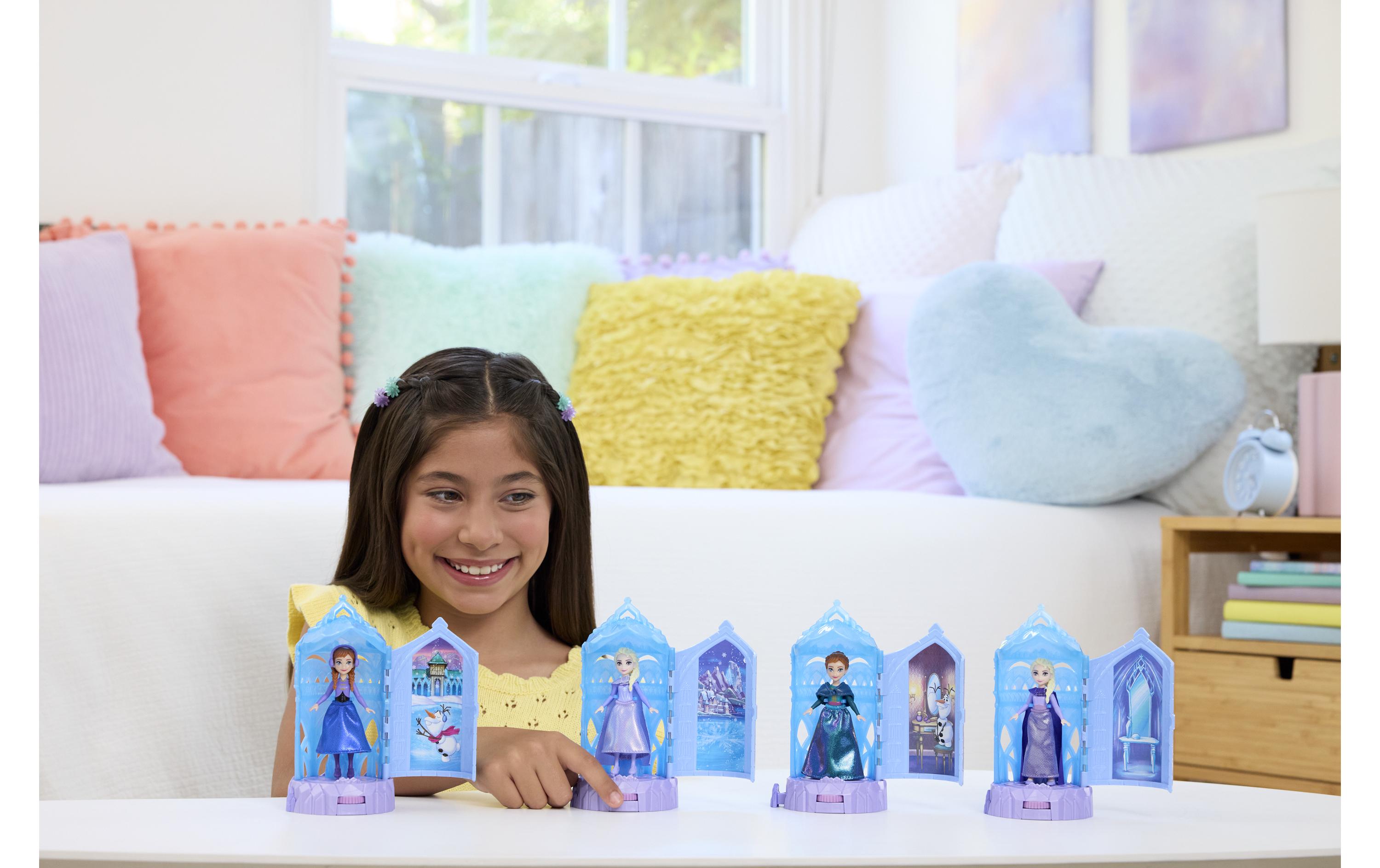 Spielset Eiskönigin Eisschloss-DrehüberraschungSpielset mit kleiner Puppe