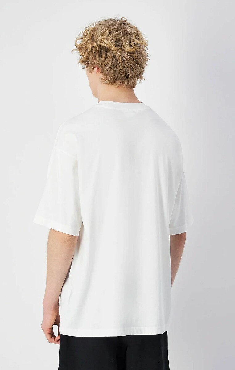 CHAMPION<br>Camiseta de manga curta com logotipo semicircular
