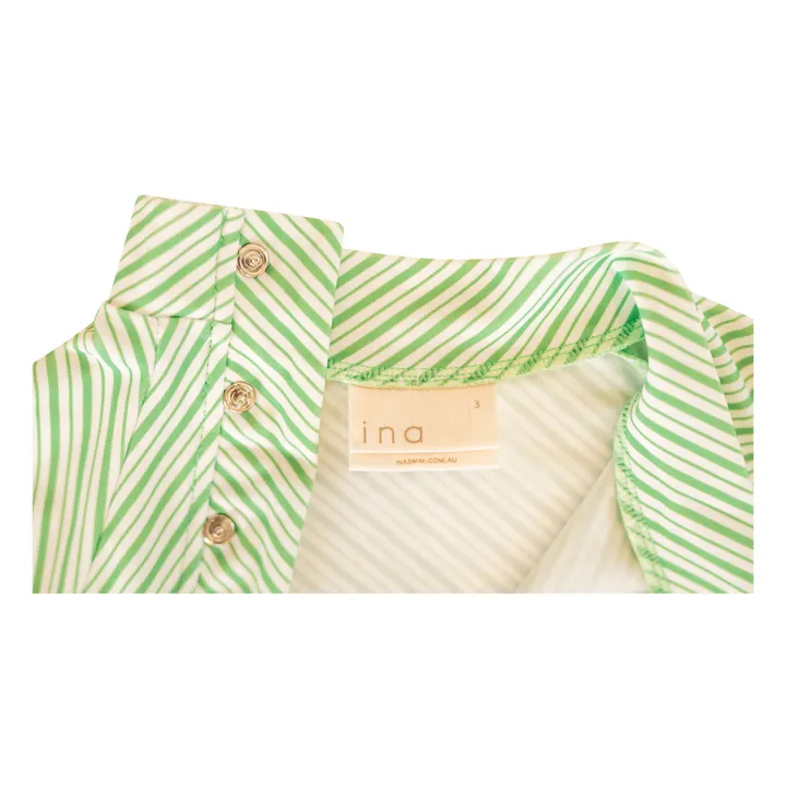Ina Swim Combinaison Anti-UV Zimmi Rayée | Vert