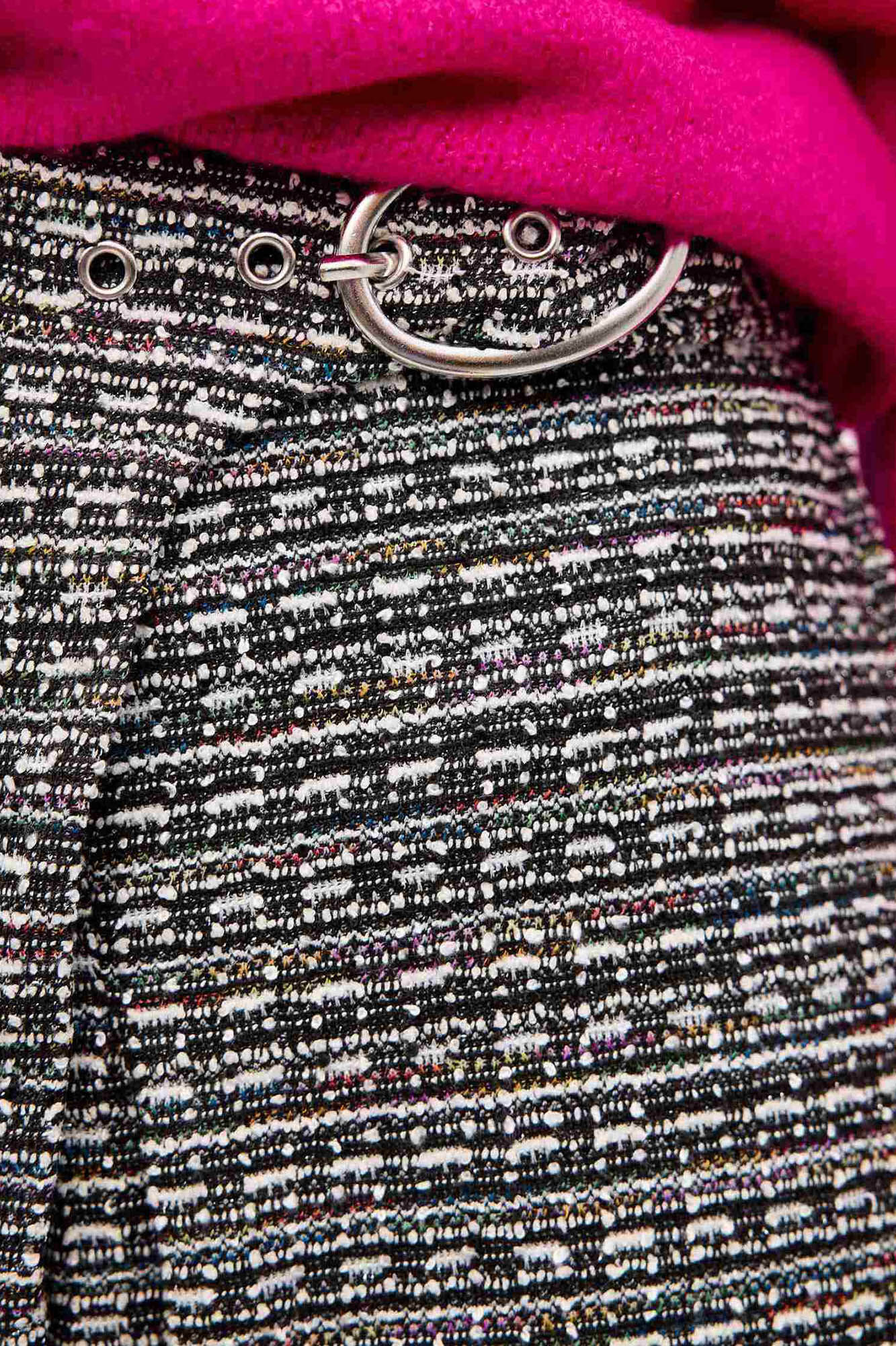 Saia-calça de tweed