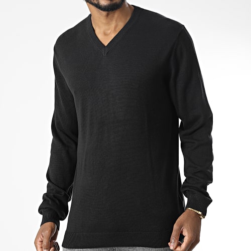 Pull Col V Denley 21107427 Noir