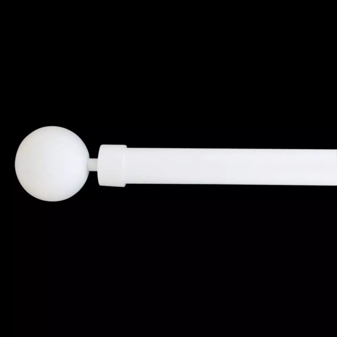 Kit de tringle extensible (L120 - L210 cm / D28 mm) Gaïa Blanc