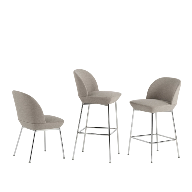 Muuto Oslo barkruk 75cm Still 941/Chrome