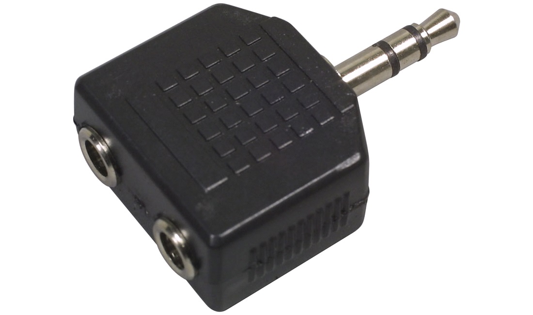 AUX adapter 1x 3,5 mm til 2x3,5 mm