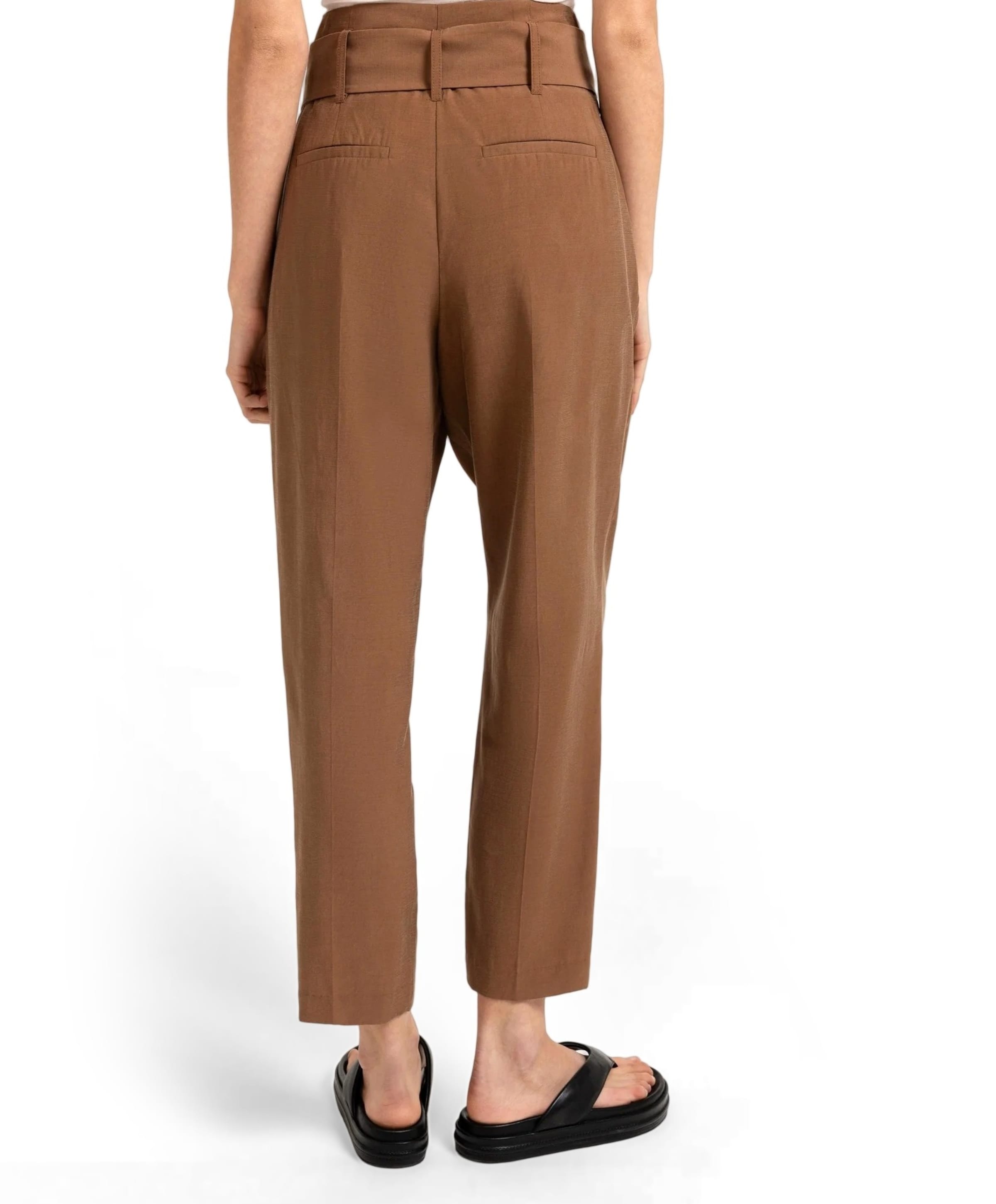 YAYA High-waist met sj dames broek bruin
