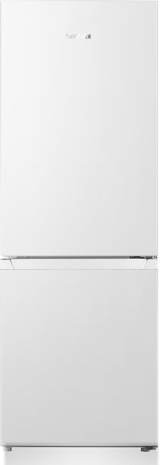 Heinrich´s Kühlgefrierkombination 175Liter, XXL, kühlschrank mit gefrierfach, Kühlvolumen 122L, Gefrierfach 53L, leise 39dB,große Tiefkühlboxen, 7 Temperaturstufen (Energieklasse D, Weiß)