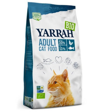 Yarrah Adult Kattenvoer Met Vis Bio Msc (10000 gr)