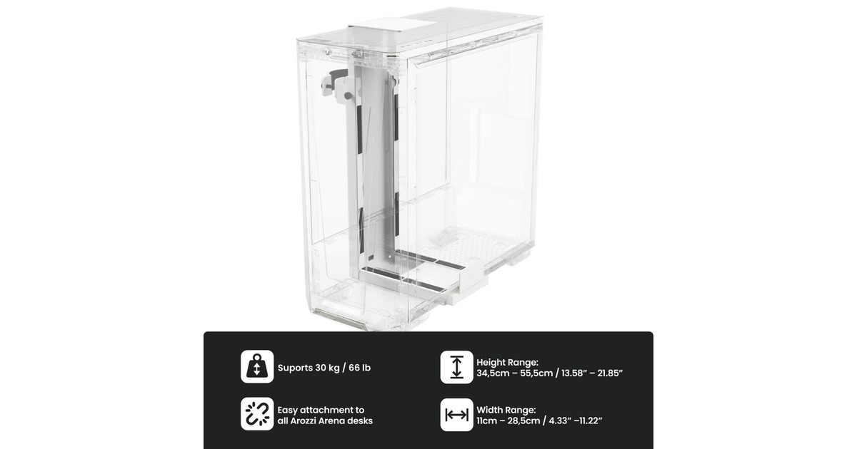 ArozziArena PC Mount - White bevestiging  (Wit)