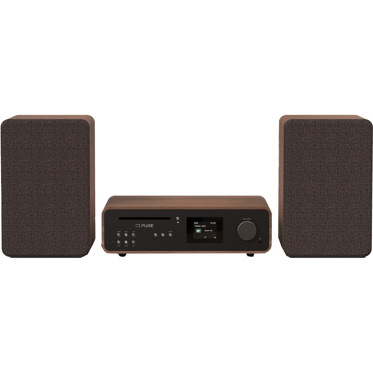 Pure Classic Stereo micro Hi-Fi system (kaffe)