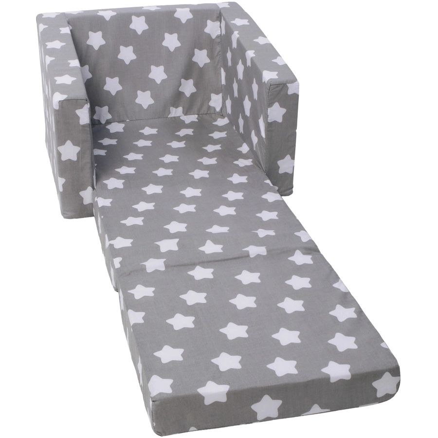 knorr toys® Singlesofa Grey white stars grau