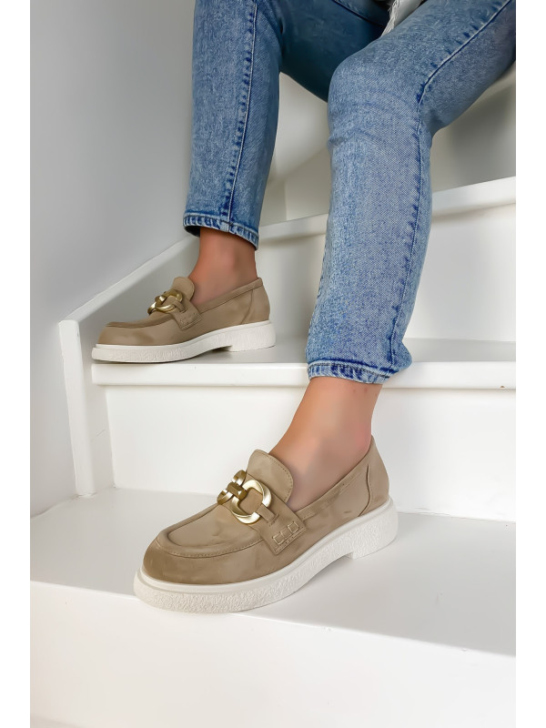 Mocassins E303E13 Camoscio Nude Spring - Semerdjian
