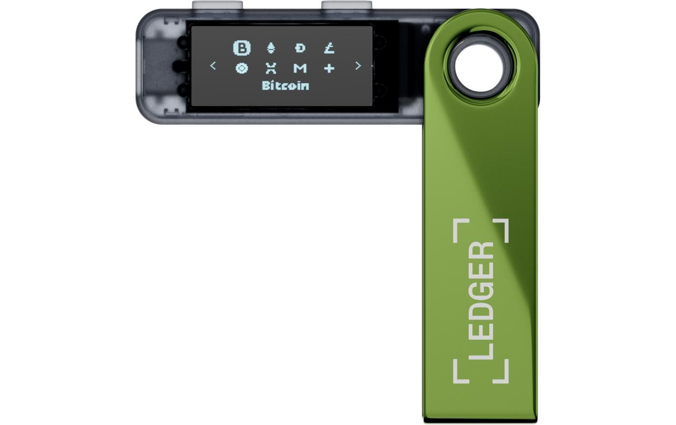 Nano S Plus Oxidante GreenHardware-Wallet für Schutz von Kryptowährungen und NFTs