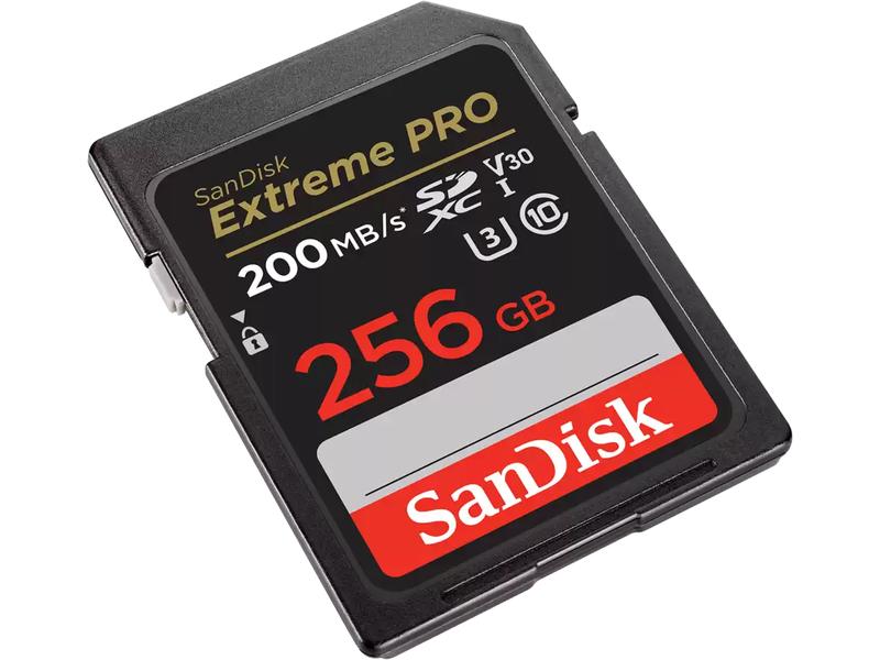 SanDisk SDXC-Karte Extreme PRO 256 GB Professionelle SDXC-Speicherkarte mit 256 GB Kapazität