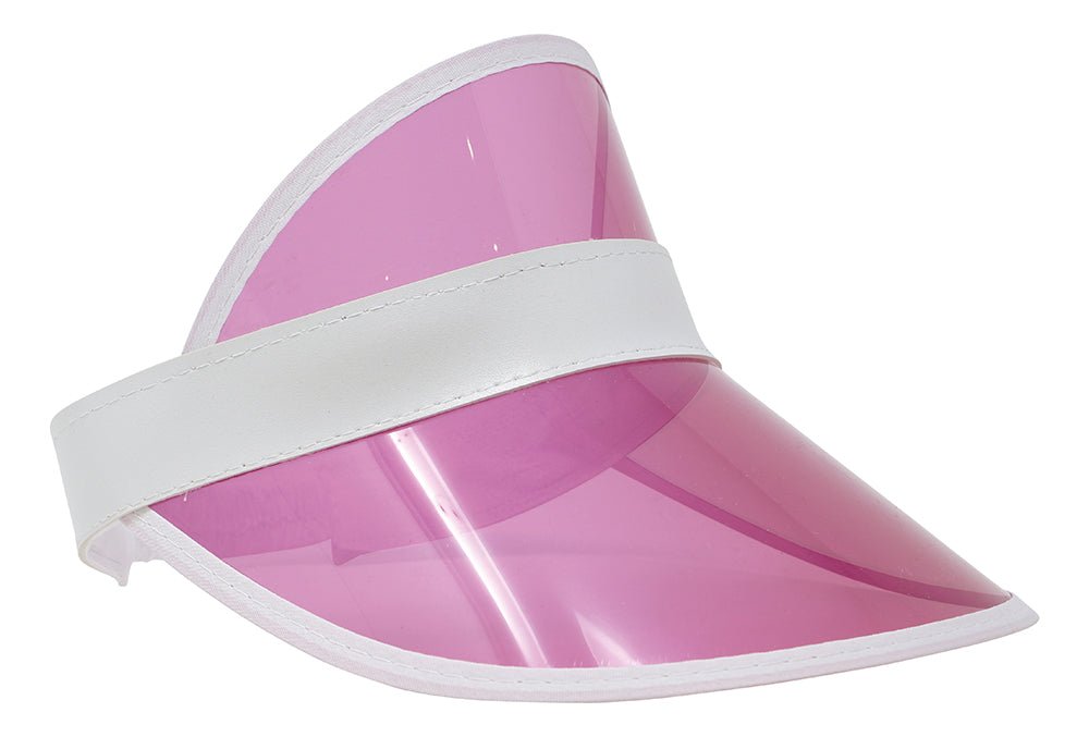 Neon 80S Zonneklep Roze 25cm