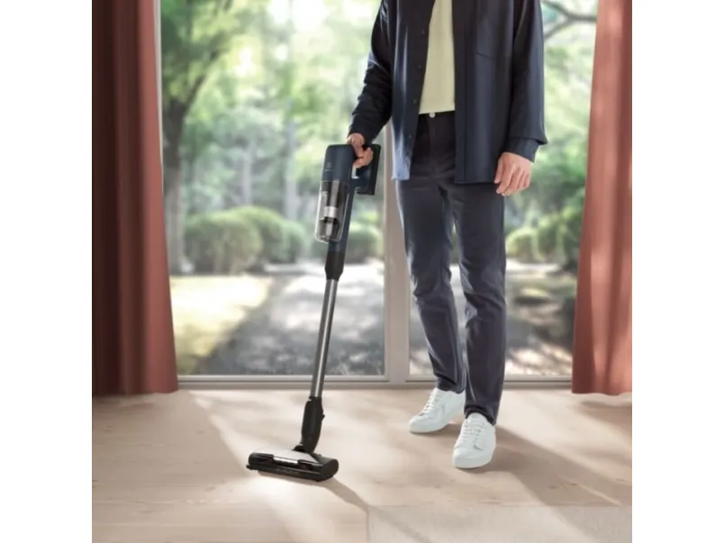 Electrolux EP71UB14DB, Stick vakuum, Poseløs, Blå, 0,3 L, 11,5 l/s, Rektangulær