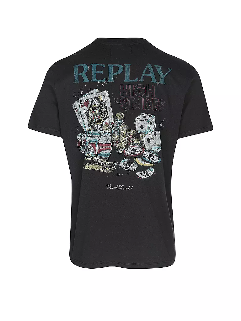 REPLAY T-Shirt schwarz