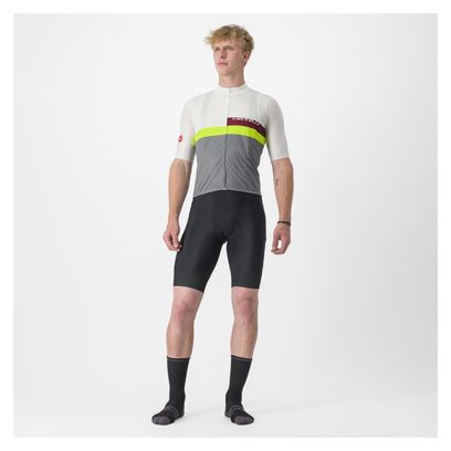 Maillot Manches Courtes Castelli A Blocco Multicouleur