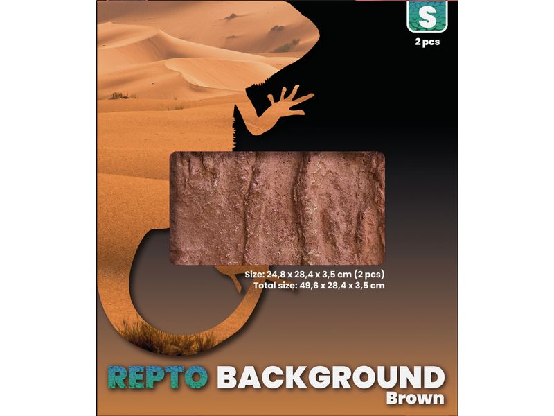 Repto Rückwand S Braun Terrarienrückwand im Wüstendesign