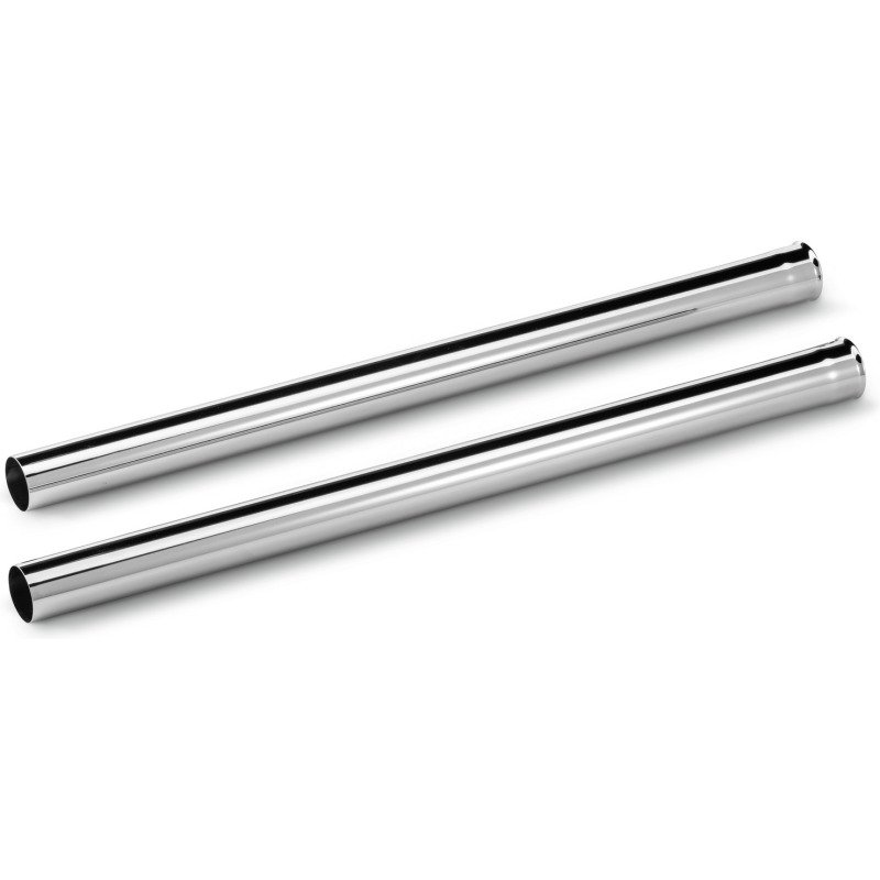 Kärcher - Tube d'aspiration, 2 x, NT, DN 35, longueur de 550 mm, acier chromé, compatible avec : NT 27/1, NT 30/1, NT 40/1, NT 50/1, NT 55/1, NT 65/2, NT 75/2