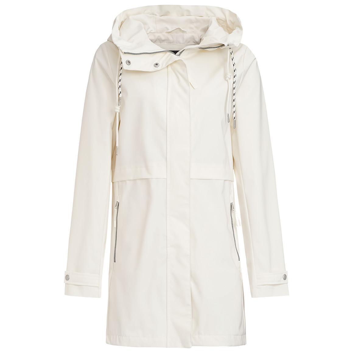 Gina Damen Jacke mit Kapuze ecru