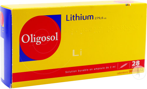 Oligosol Lithium Solution Buvable Ampoules 28x2ml