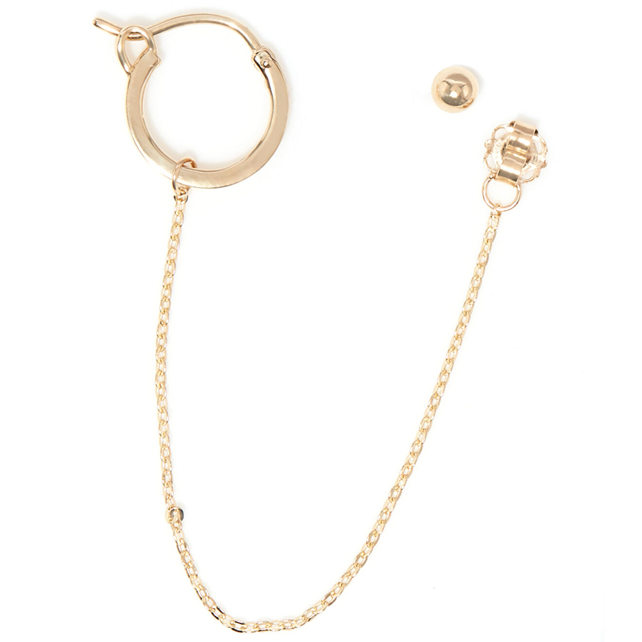Instant d'Or Boucle d'oreille unitaire Marala or jaune