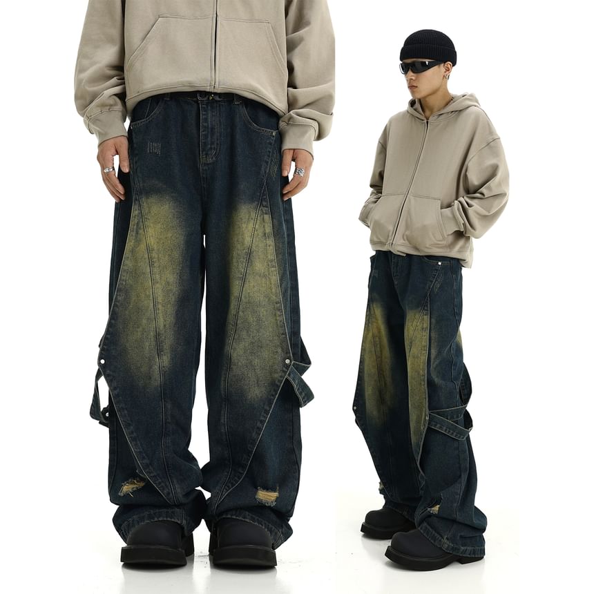 Meiksip - Hoge taille losse rechte jeans