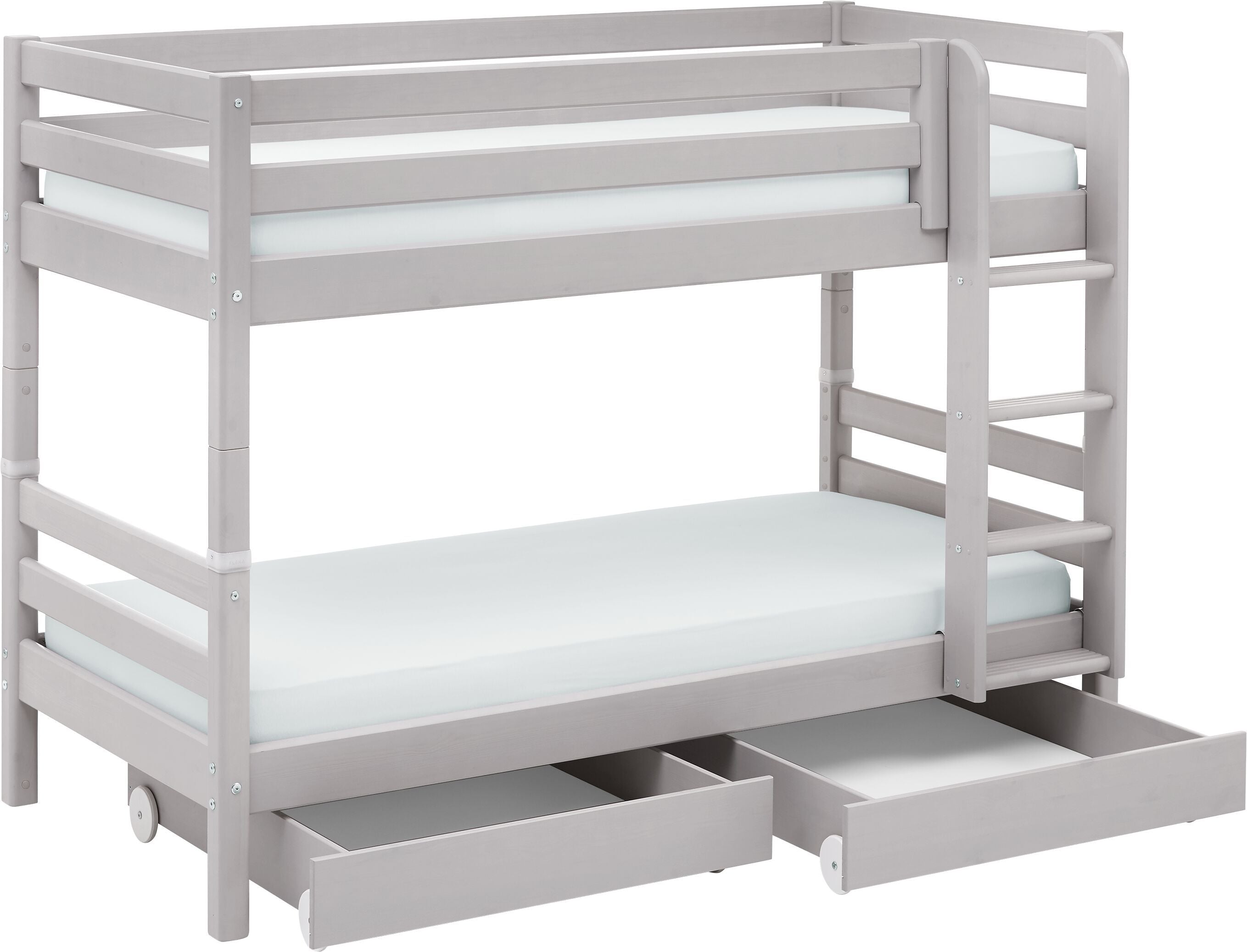 Flexa CLASSIC Etagenbett - Grau / B: 110.0 cm x T: 210.0 cm x H: 154.0 cm