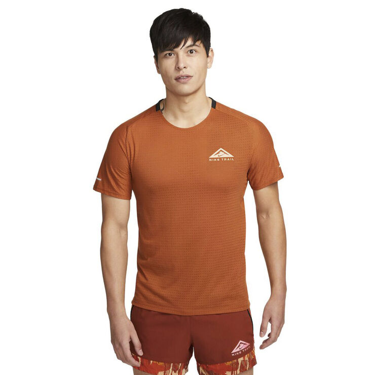 Nike Dri Fit Trail Solar Chase T Shirt Orange