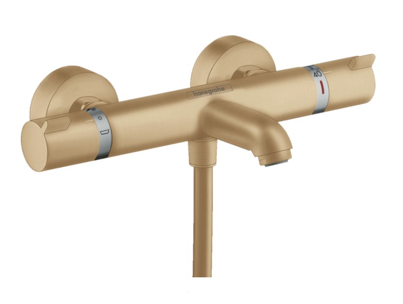 Hansgrohe Ecostat badthermostaat opbouw brons geborsteld