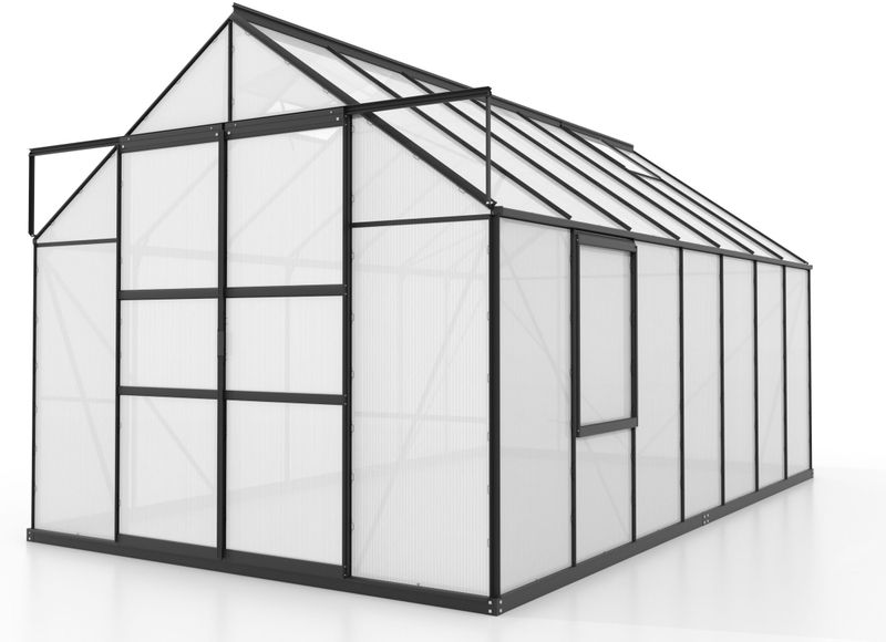 Vitavia - Meridian 2 - Tuinkas - Zwart - 11,5m² - 6 mm Polycarbonaat