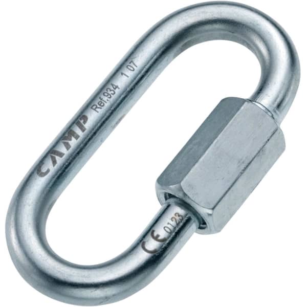 Mousqueton escalade CAMP MAILLON OVAL 8 MM ZINGUÉ