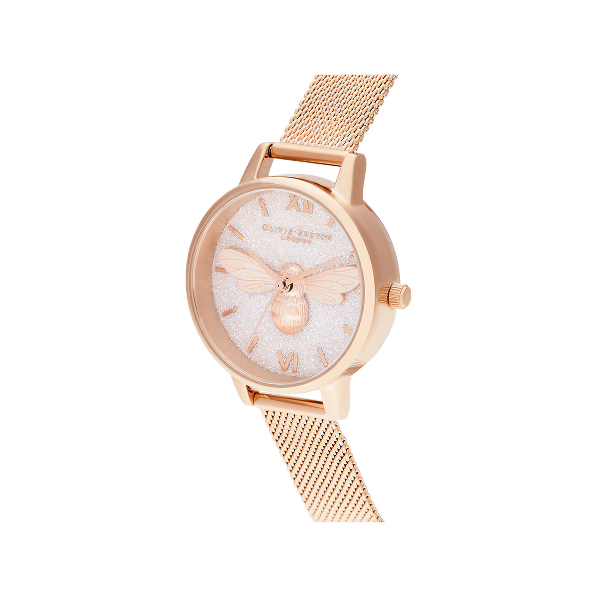 Montre OLIVIA BURTON Lucky beefemme bracelet acier doré rose