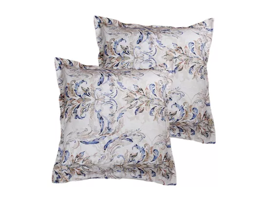 Lot de 2 Taies d'oreiller satin de coton imprimé Fageut